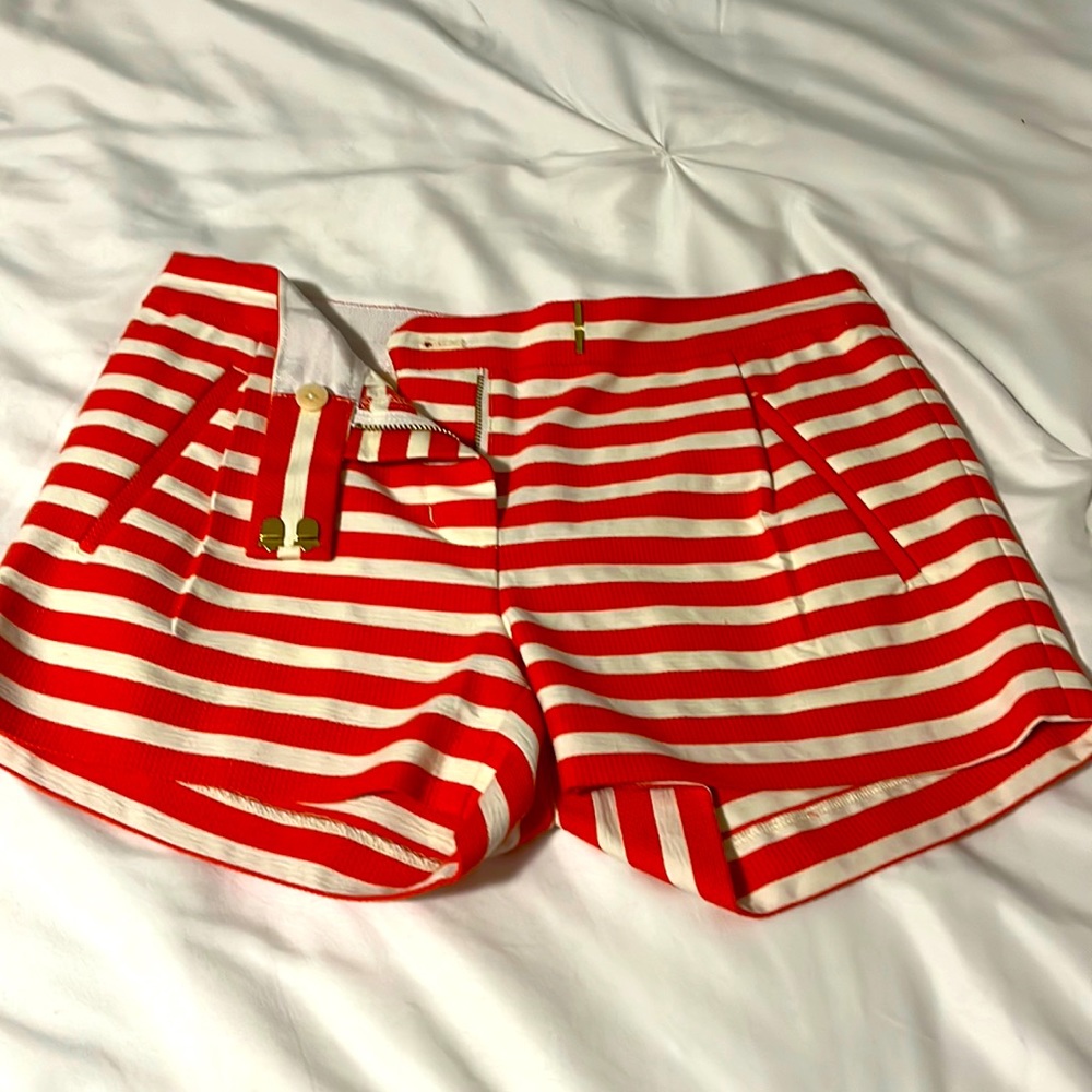 J.Crew Shorts orange & white stripe. Good quality. Worn once